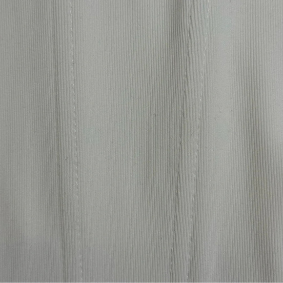 White soft corset top w/ zipper - Picture 3 of 5